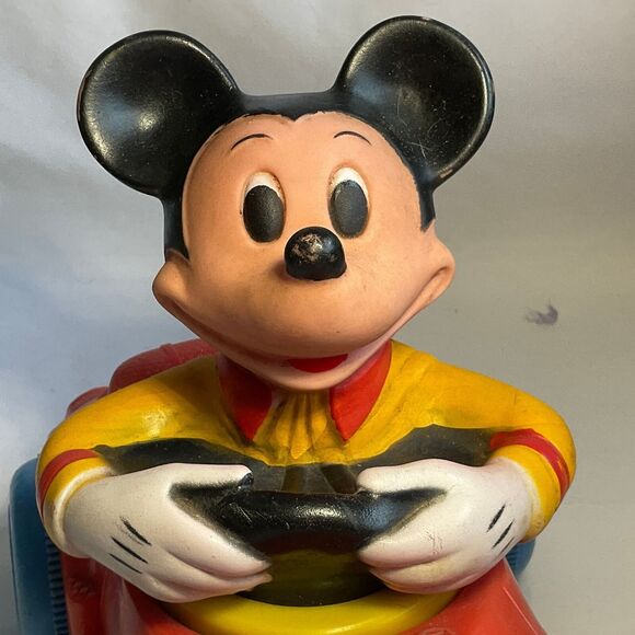 Kohner Walt Disney Productions Mickey Mouse in Car Pull Along - Picture 9 of 10